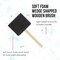 3 inch Foam Sponge Wood Handle Paint Brush Set (Super Value Pack of 30) - Lightweight, durable and great for Acrylics, Stains, Varnishes, Crafts, Art